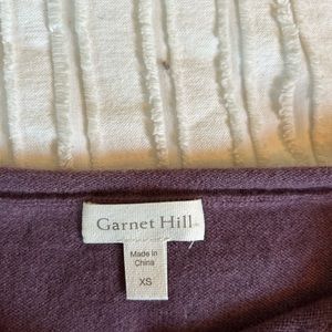 Garnet Hill cashmere oversized  sweater vest purple, worn once